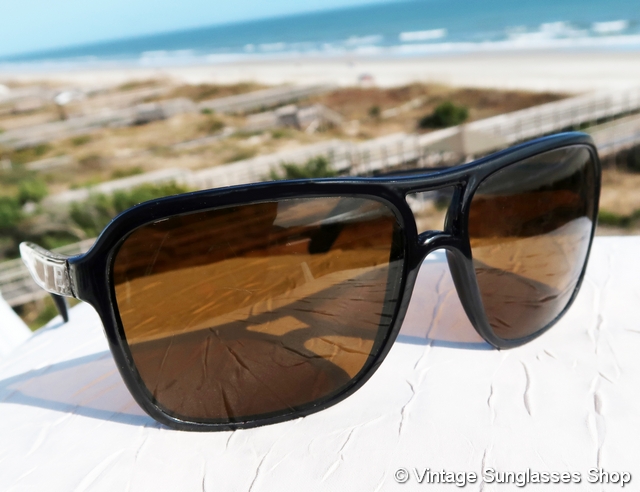 thumbnail image 2 of Vintage Vuarnet 002 Blue Gitan Sunglasses – PX5000 Dark Brown Lens – Made In France 2 of 5